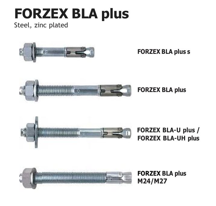 Анкерний болт FORZEX BLA plus
